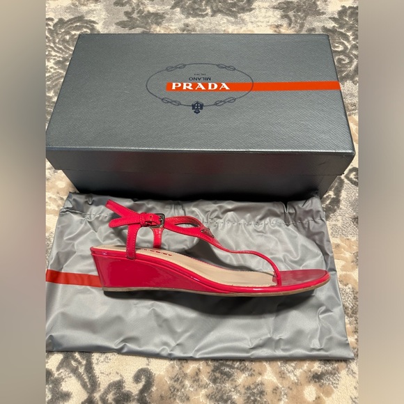 Prada Strap Sandle with Micro Heel - Picture 4 of 7